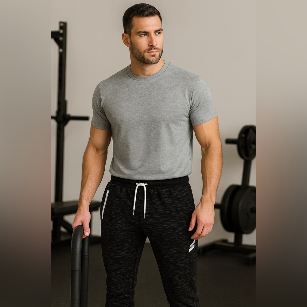 DOYOUEVEN Essential Slim Fit Sweatpants Men’s Flecked Joggers